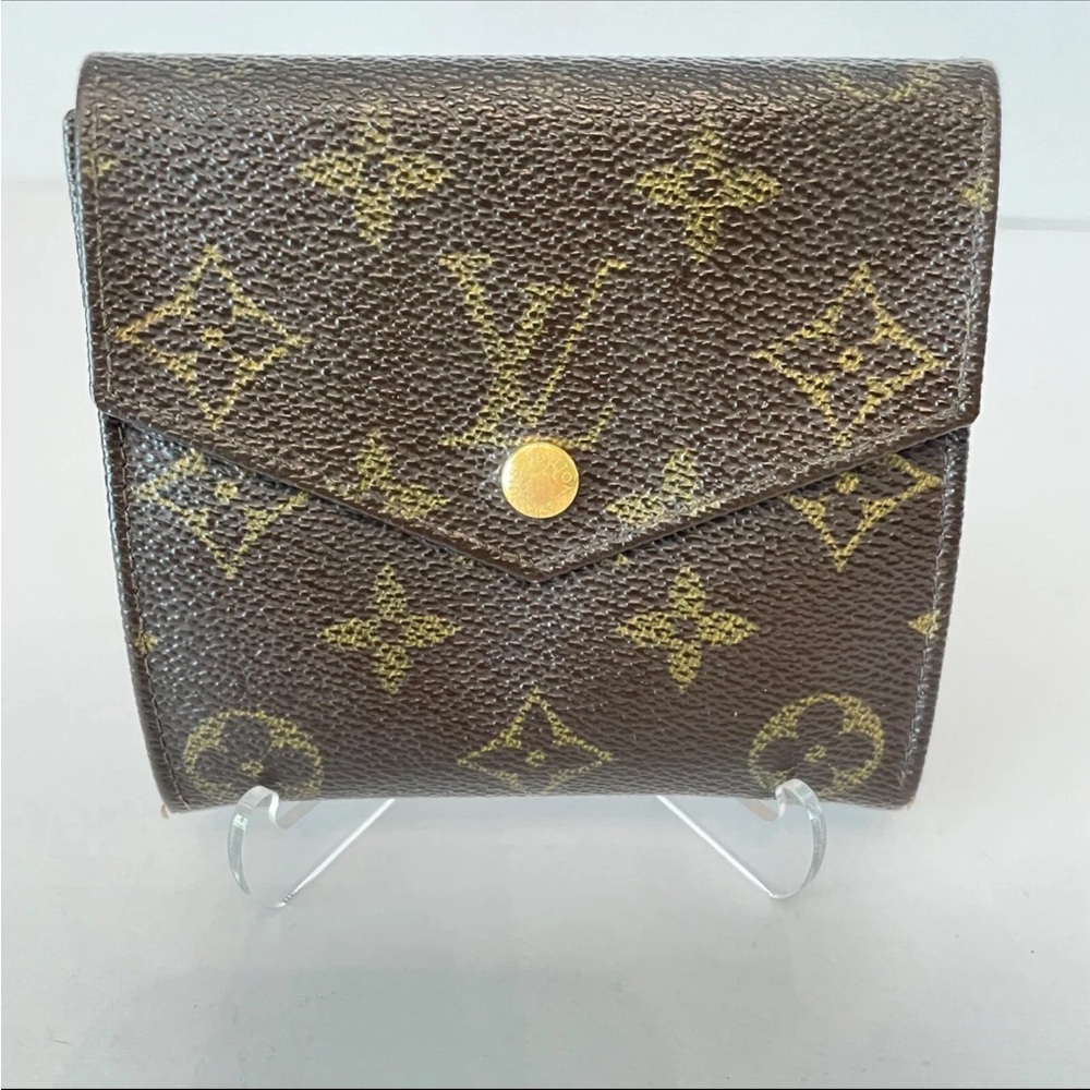 Louis Vuitton Monogram Vintage  Compact Envelope Wallet - Brown/Gold